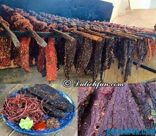 Món thịt trâu gác bếp