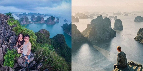 Vịnh Hạ Long nhìn từ núi Bài Thơ